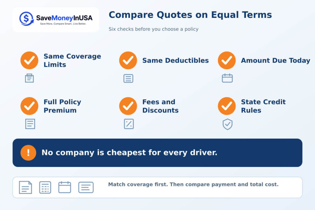 Bad Credit Car Insurance Quote Checklist Checklist for comparing car insurance quotes with bad credit