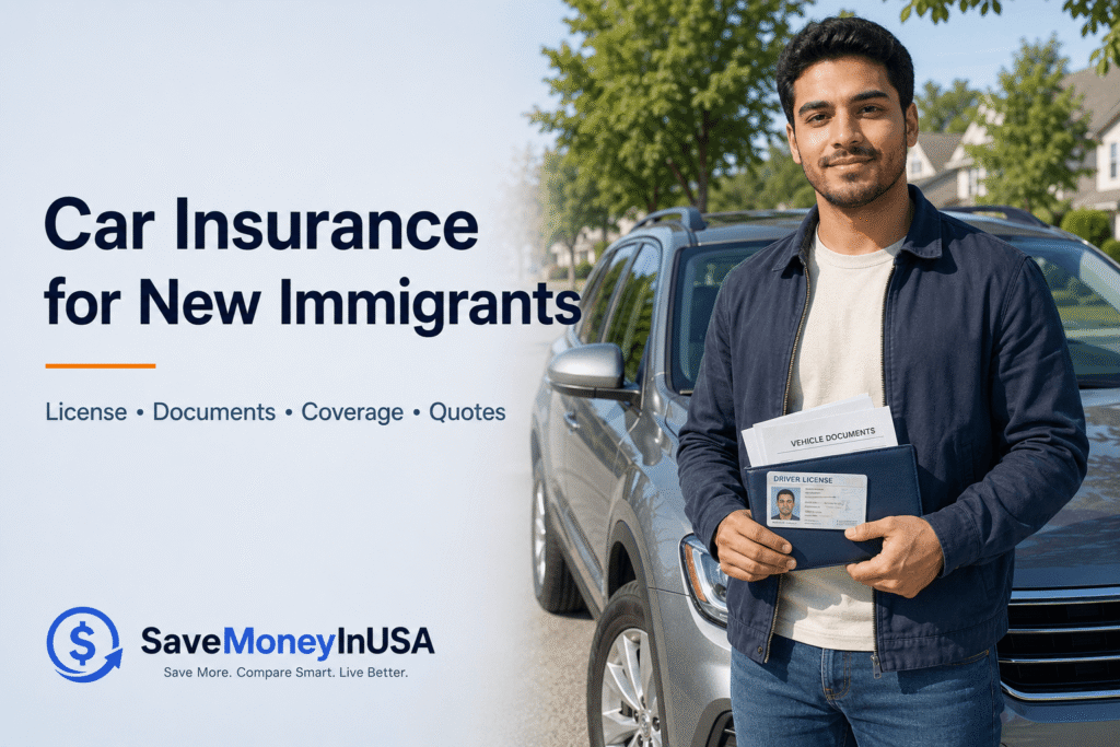 New immigrant and foreign driver preparing to compare car insurance in the United States