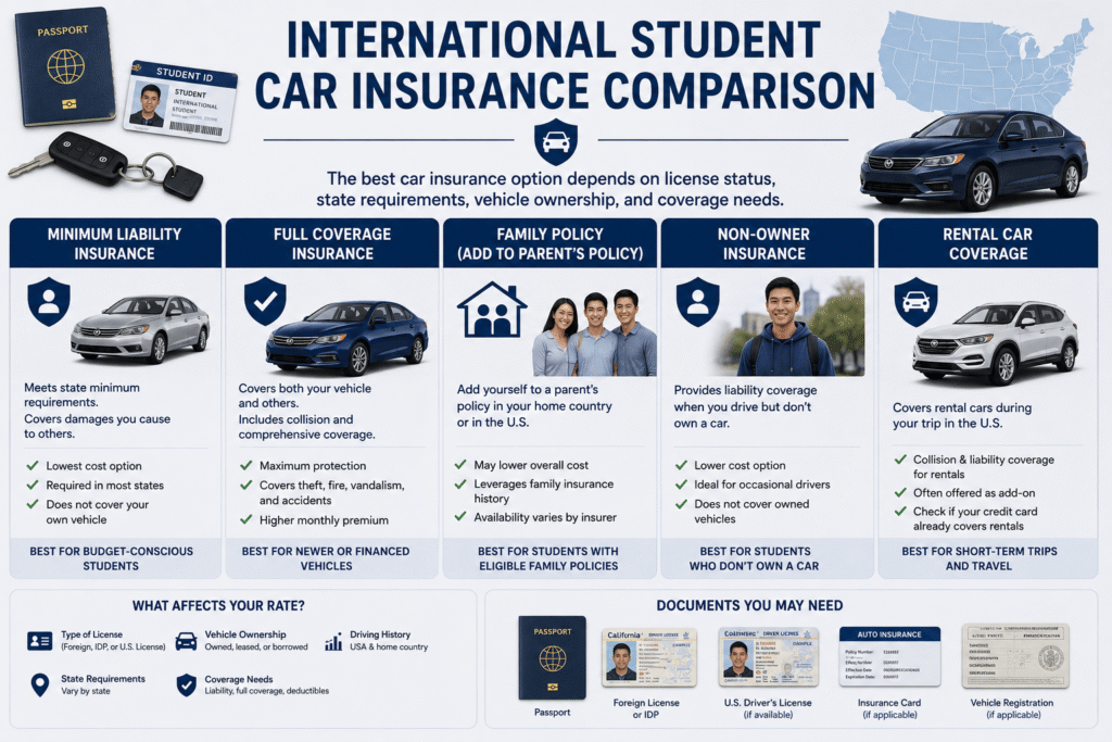 International Student Car Insurance Comparison Comparison of car insurance options for international students