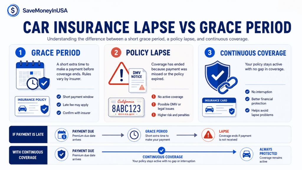 Car Insurance Lapse vs Grace Period Car insurance lapse vs grace period