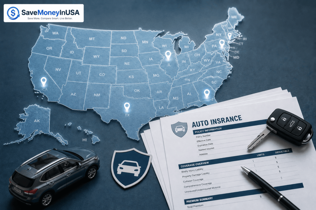 State Car Insurance Requirements Resource Center Map-based resource center for state car insurance requirements in the United States